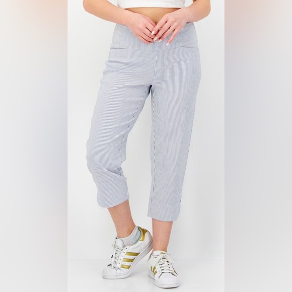 S.C & CO. Women’s pull on capri size 6 pinstripe - Picture 1 of 9